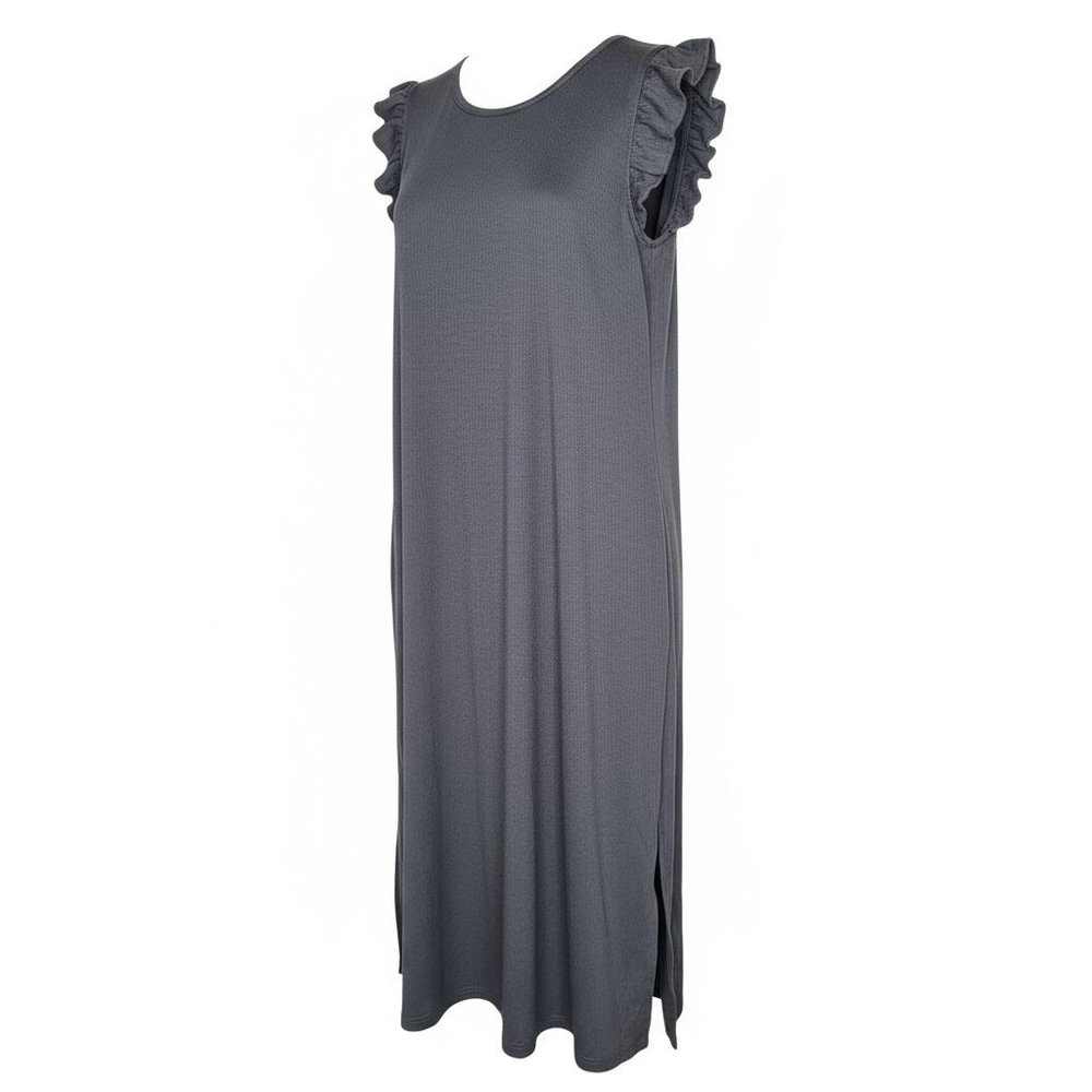 Loft Knit Dress Ruffle Sleeve XL